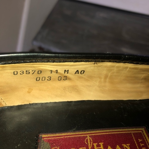 Cole Haan City Men’s Leather Woven Penny Loafers Black 11 - Picture 10 of 10